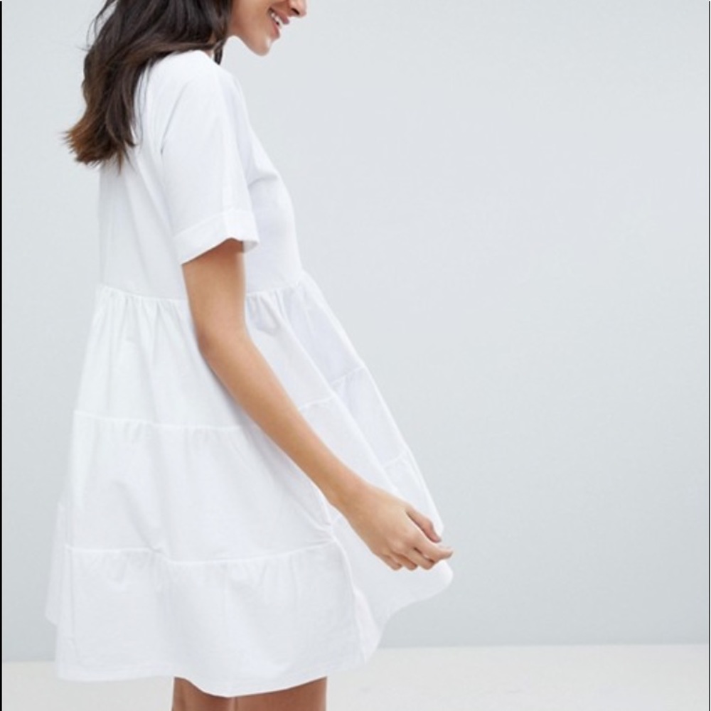 ASOS DESIGN Tall cotton smock dress with panels